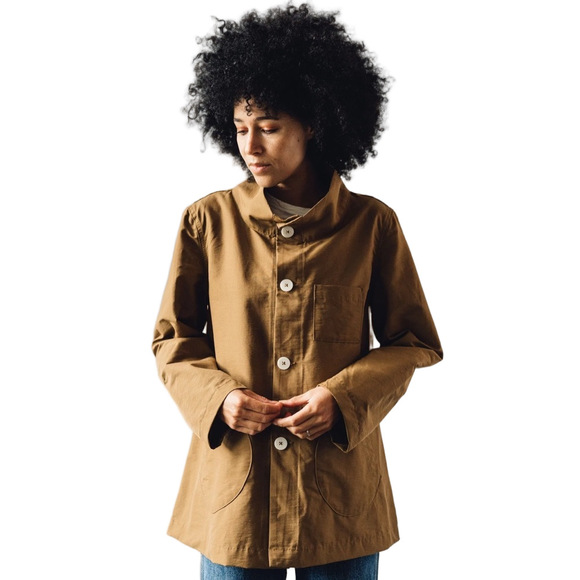 Jesse Kamm Japanese weather cloth jacket Tobacco - small - Picture 5 of 16